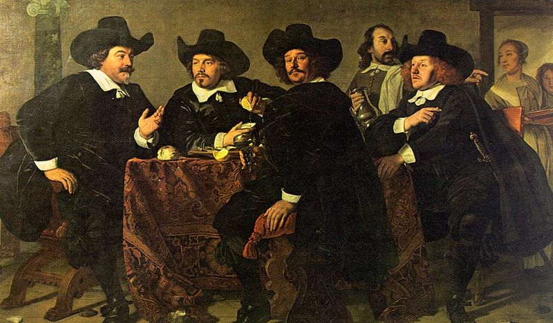 Four Governors of the Archers Civic Guild of Amsterdam 1655    by Bartholomeus van der Helst (1613-1670)  Amsterdam Museum  SA-2101